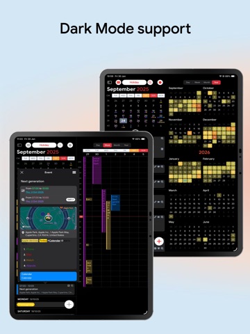 Calendar Organization Event iPad screenshot