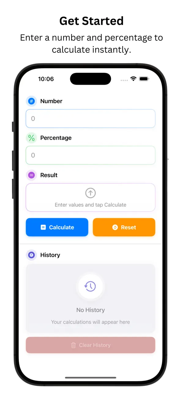 Screenshot #1 pour Percentage‎ Calculator