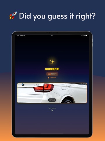 CarGuessr iPad screenshot
