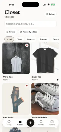 Скриншот Pleat: Digital Closet на iPhone 5
