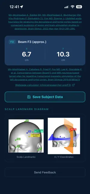 TMS Targeting Tool screenshot 2