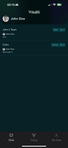 Vitaliti iPhone screenshot
