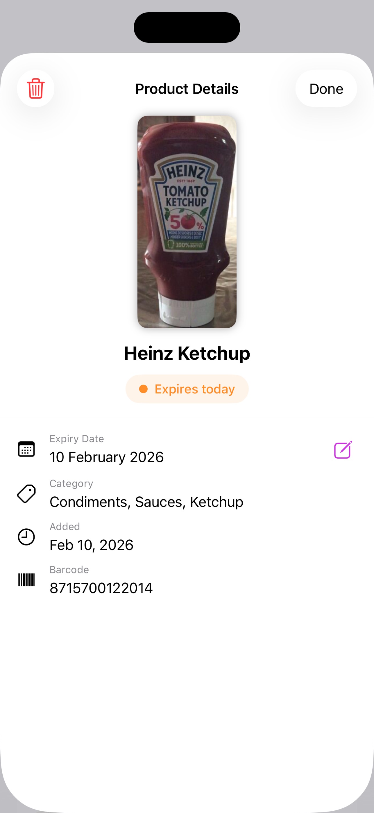 Screenshot 4 of Best Before - Food Tracker