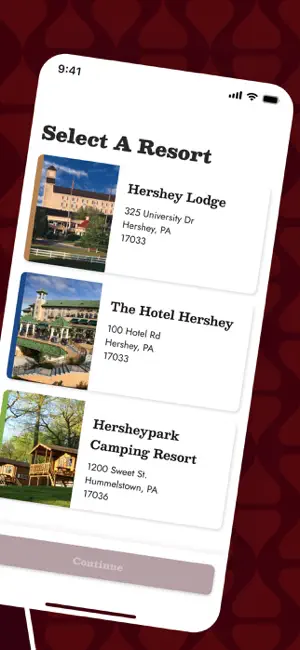 HersheyResorts screenshot 2
