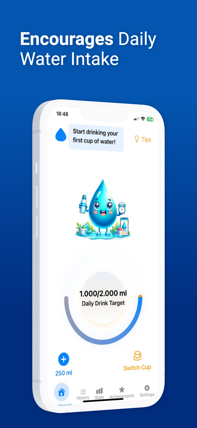 Daily Water Intake Tracker App