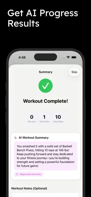 Simple AI Workout Tracker screenshot 2
