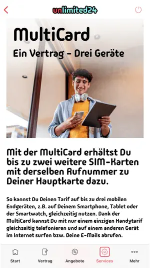 unlimited24 Servicewelt screenshot 4