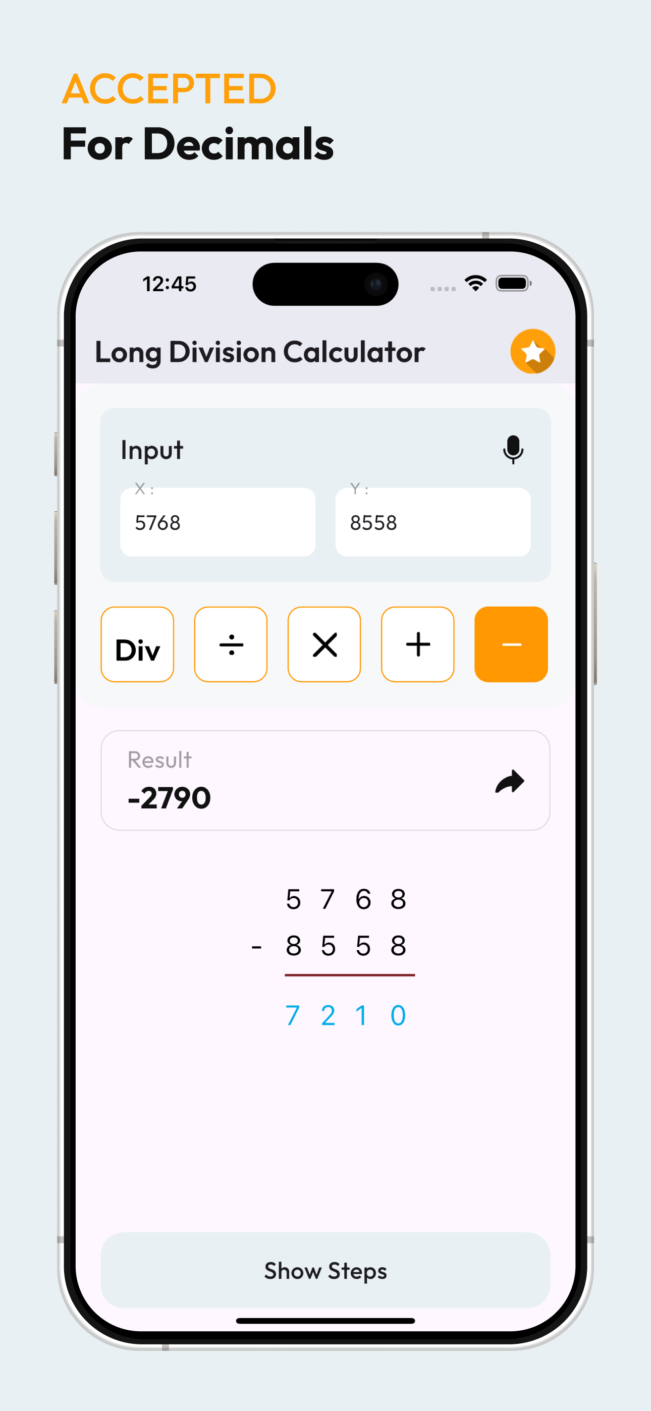 Long Division Calculators