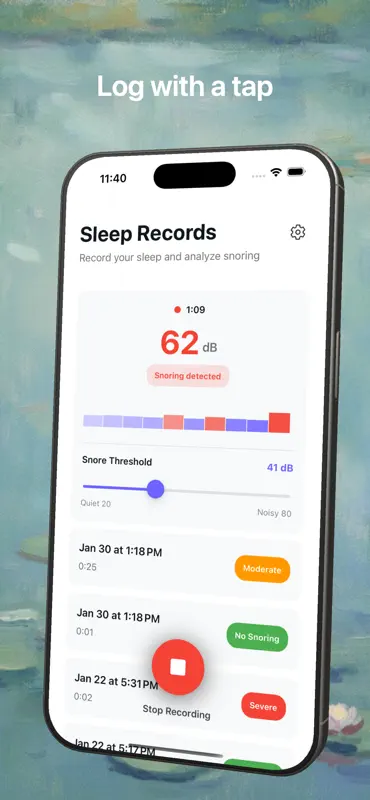 Snoreman - Snore Recorder screenshot 2 of 3