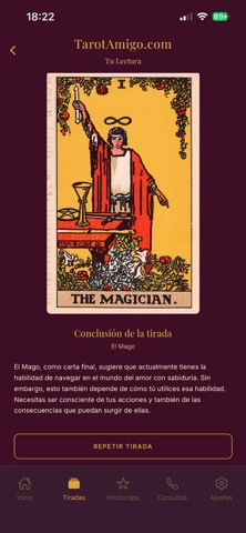 Tarot Amigo iPhone screenshot