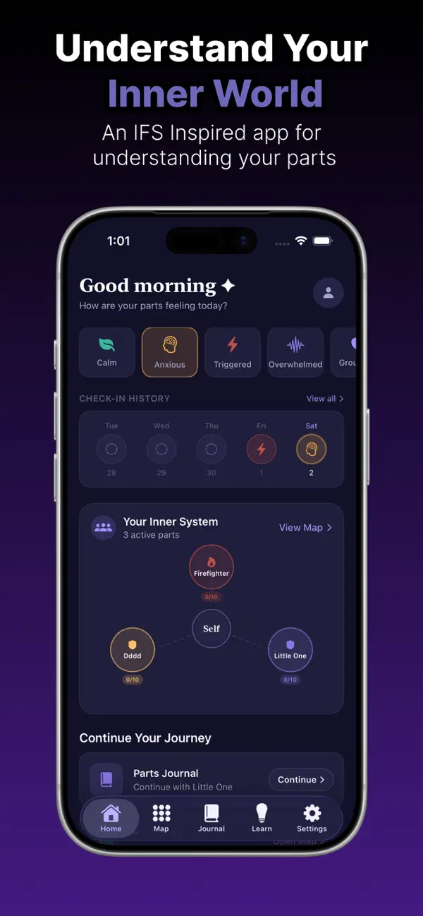Internal Family: Parts Journal Screenshot 1