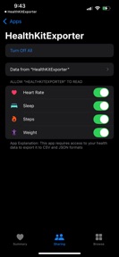 My Health Export screenshot