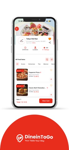 DineInToGo screenshot