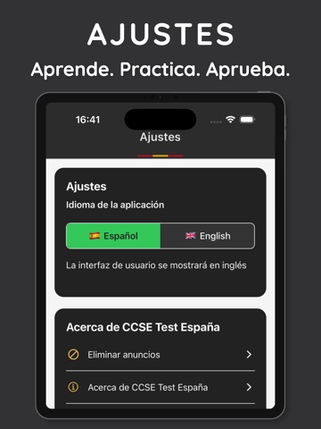 CCSE Nacionalidad Española iPad screenshot