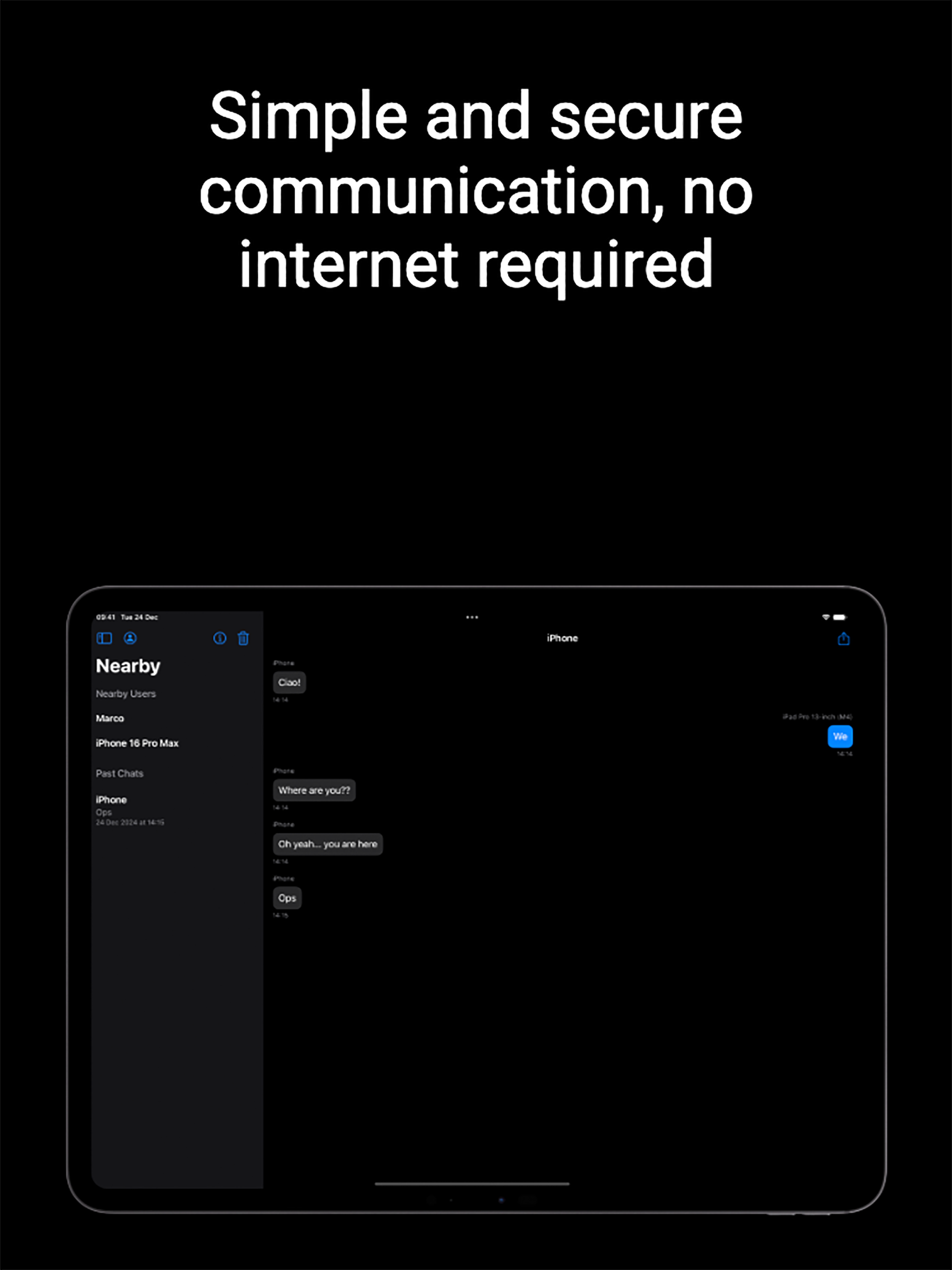Nearby Bluetooth Chat