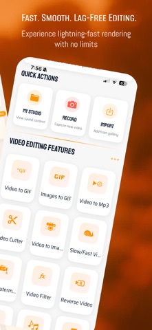 Pro Video Editor : AI Filters iPhone screenshot