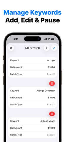 Campaign Manager for App Ads iPhone screenshot
