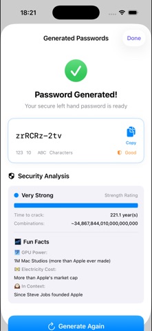 OneHandPass screenshot