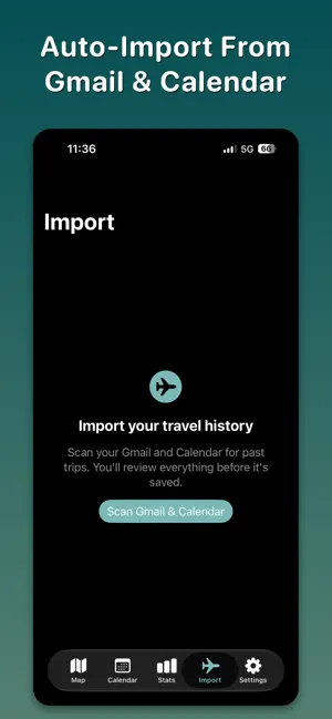 Nomad: Countries visited map screenshot 4