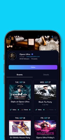 NightUp: Events App screenshot