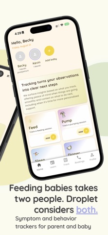 Droplet - Lactation Care iPhone screenshot