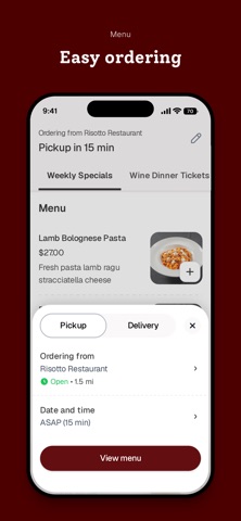 Risotto Restaurant iPhone screenshot