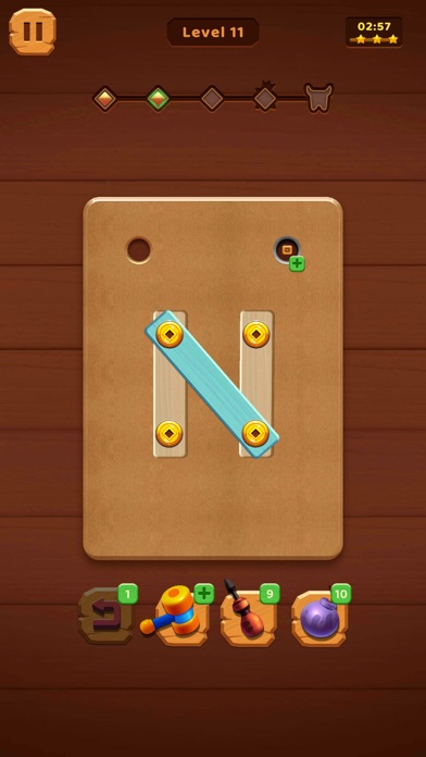 Nuts Bolts Wood Puzzle Gamesのおすすめ画像2