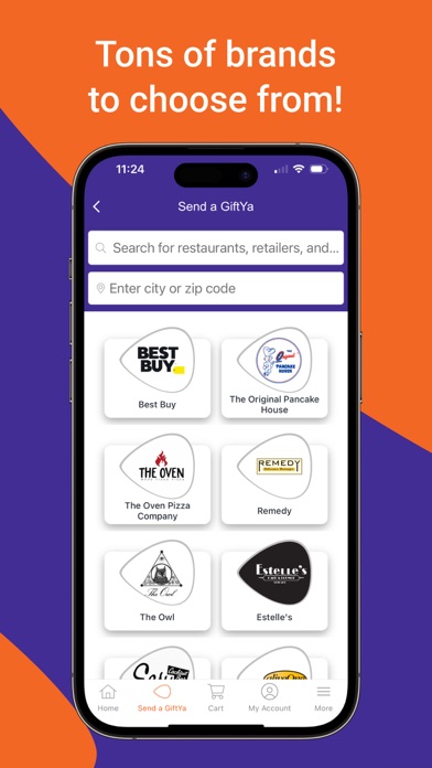 GiftYa - Send Gift Cards Screenshot