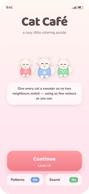 Cat Café: Color Puzzle screenshot 4