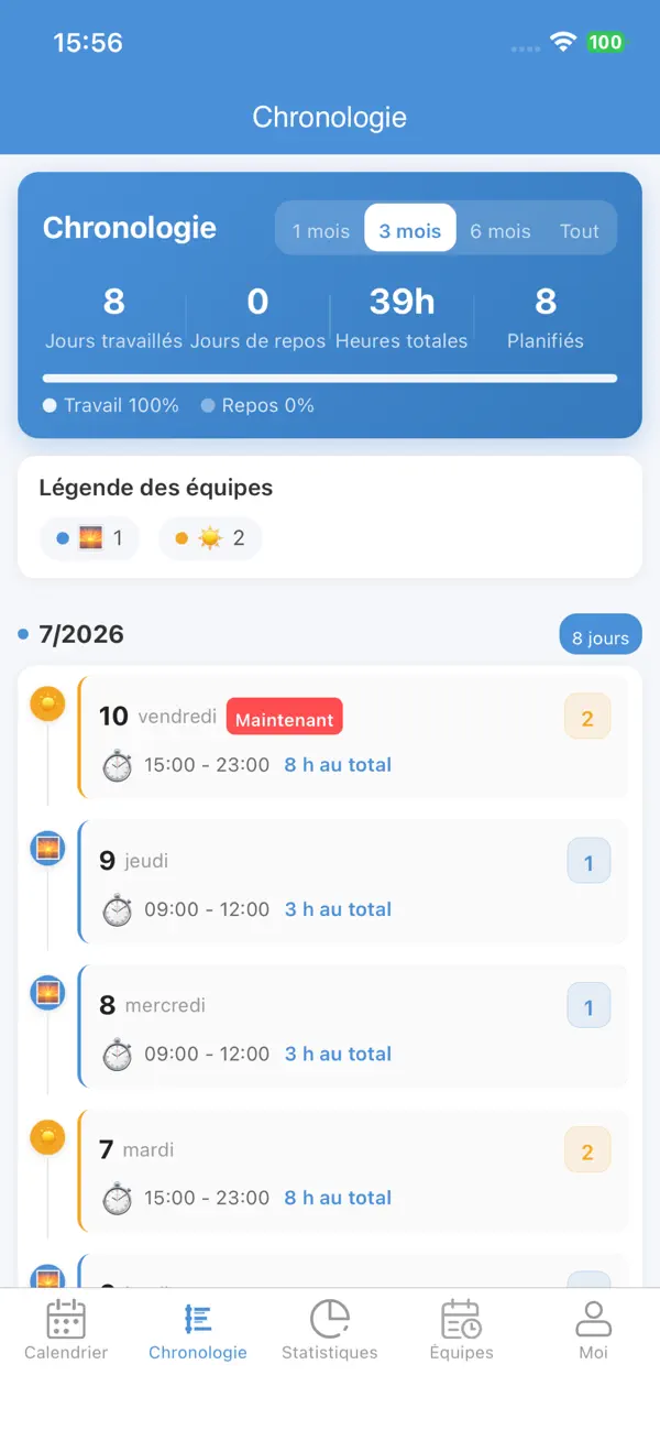 Screenshot #2 pour Mon Planning - Gestion Shift