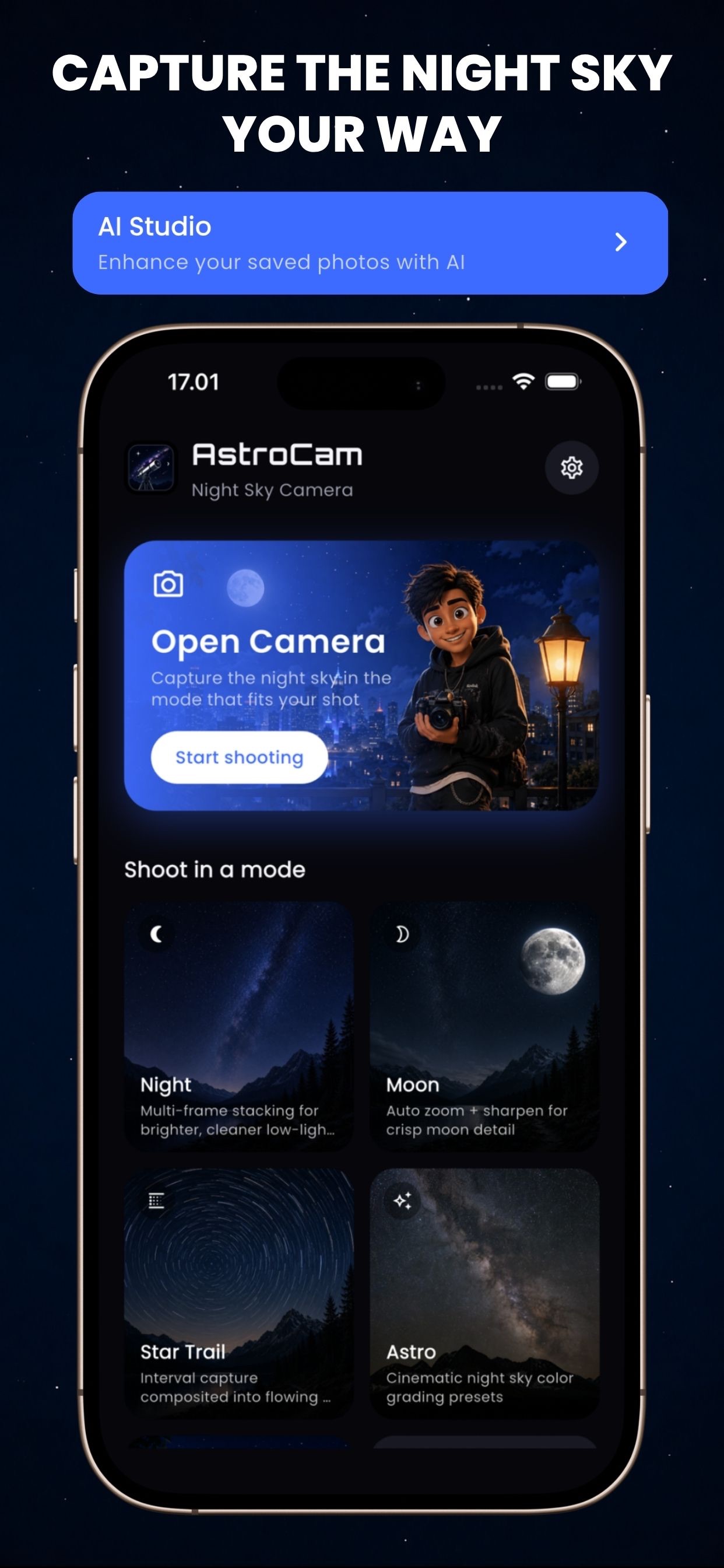 Screenshot 1 of Astrocam: Night Sky Camera