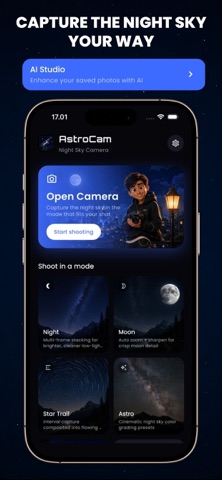 Astrocam: Night Sky Camera iPhone screenshot