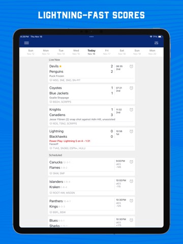 Scores App: For NHL Hockeyのおすすめ画像2