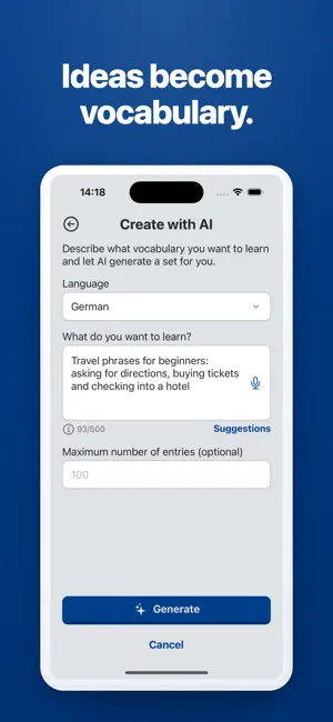Wortspatz: Flashcards screenshot 2