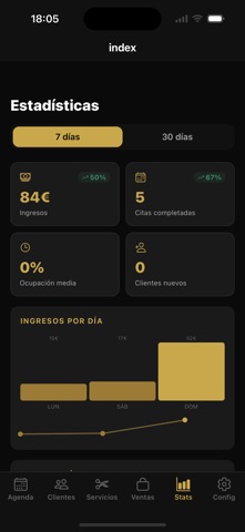 BarberOS: Agenda y Gestión iPhone screenshot
