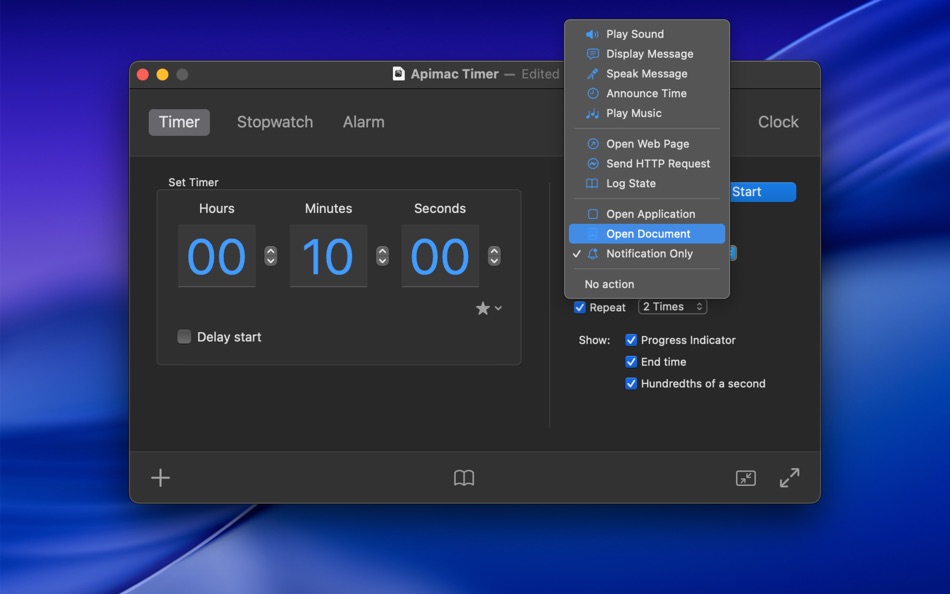 #1. Timer (macOS) By: Apimac