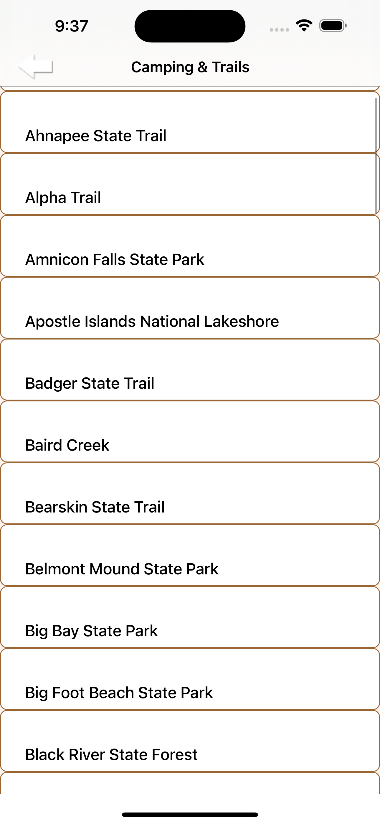 Wisconsin-State Parks & Trails