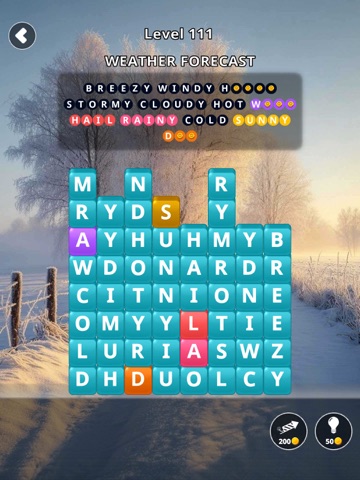 Word Nature Seasons iPad screenshot