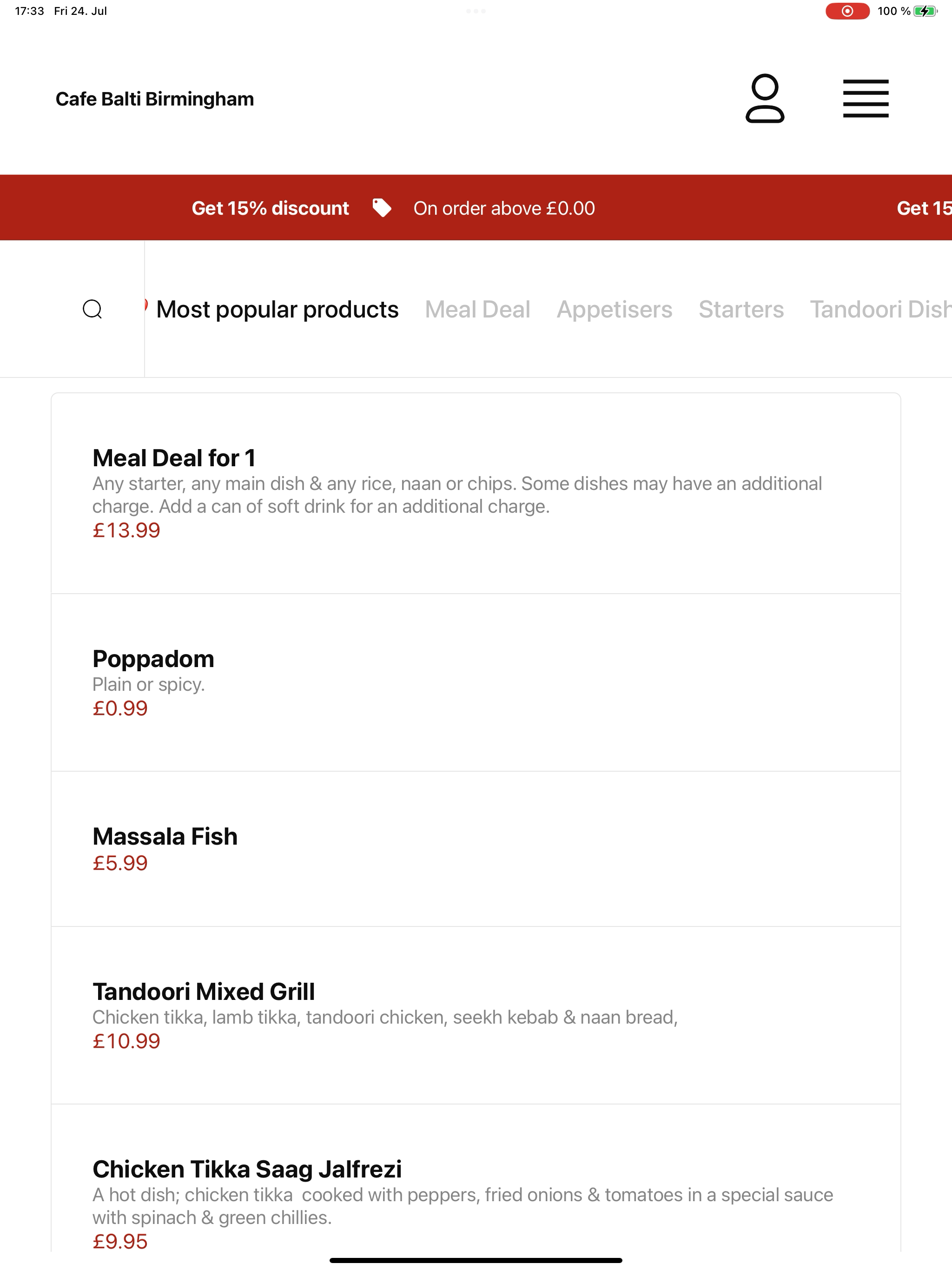 Cafe Balti Birmingham screenshot 12