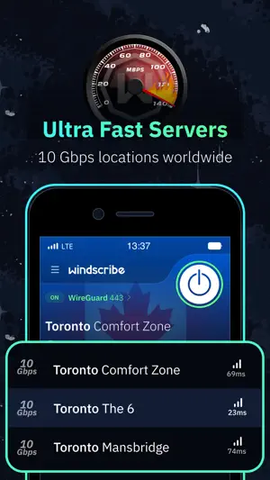 VPN Windscribe: Fast & Secure screenshot 4