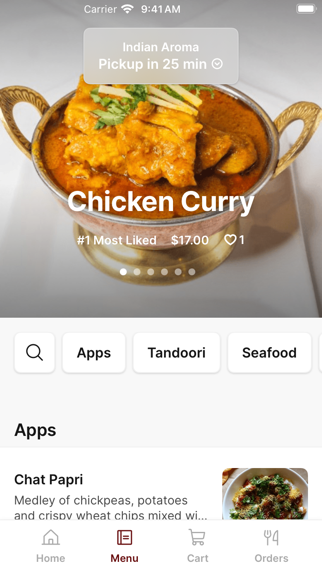Indian Aroma To Go iPhone screenshot 2 - Food & Drink app