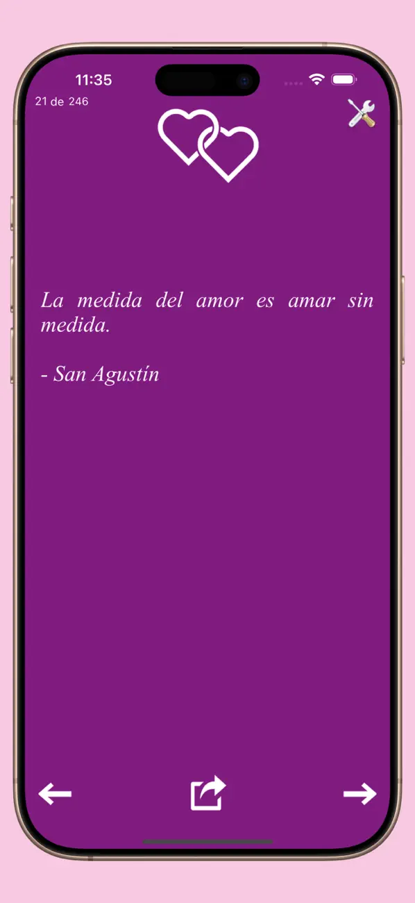 Screenshot #2 pour Frases de amor.