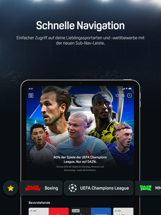 DAZN Sport Live Stream Screenshot