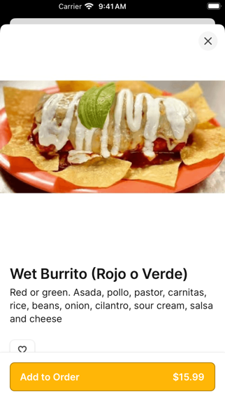 Tacos Acambaro iPhone screenshot 3 - Food & Drink app