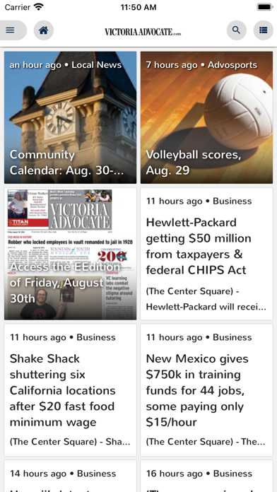 Victoria Advocate Screenshot