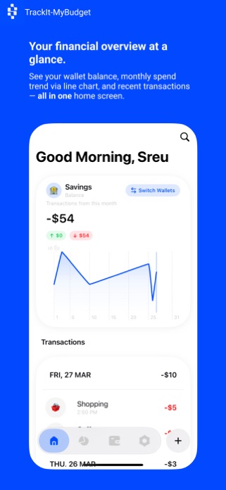 TrackIt MyBudget Screenshot 1 of 6