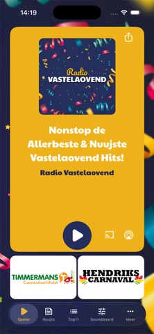 Radio Vastelaovend app screenshot