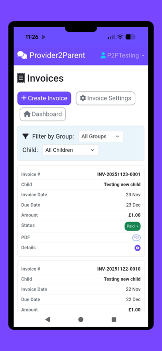 Provider2Parent Screenshot 6 of 7