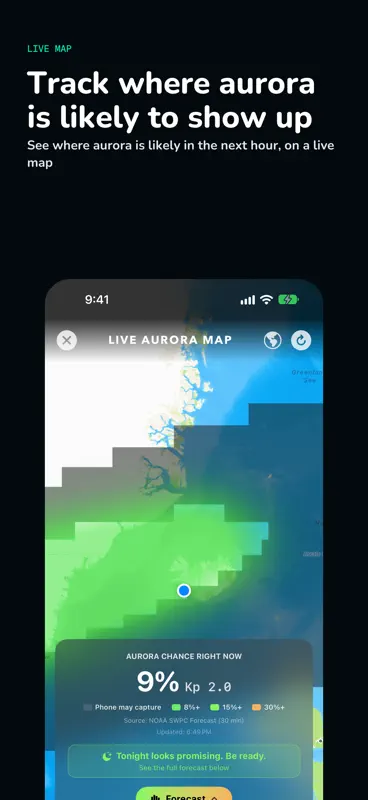 Aurora Lens: Polarlicht-Kamera screenshot 6 of 8