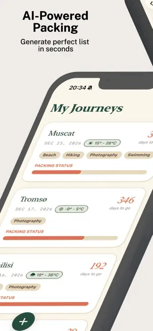 AI Packing List screenshot 1
